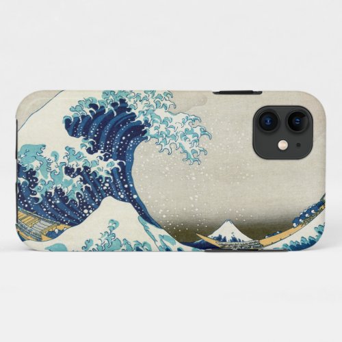 Katsushika Hokusai _ The Great Wave off Kanagawa iPhone 11 Case