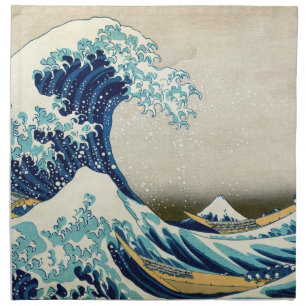 Katsushika Hokusai - The Great Wave off Kanagawa Cloth Napkin
