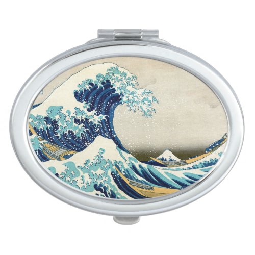 Katsushika Hokusai _ The Great Wave off Kanagawa Compact Mirror