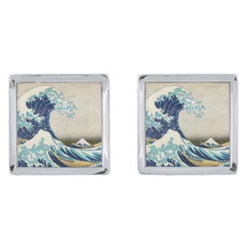 Katsushika Hokusai _ The Great Wave off Kanagawa Cufflinks