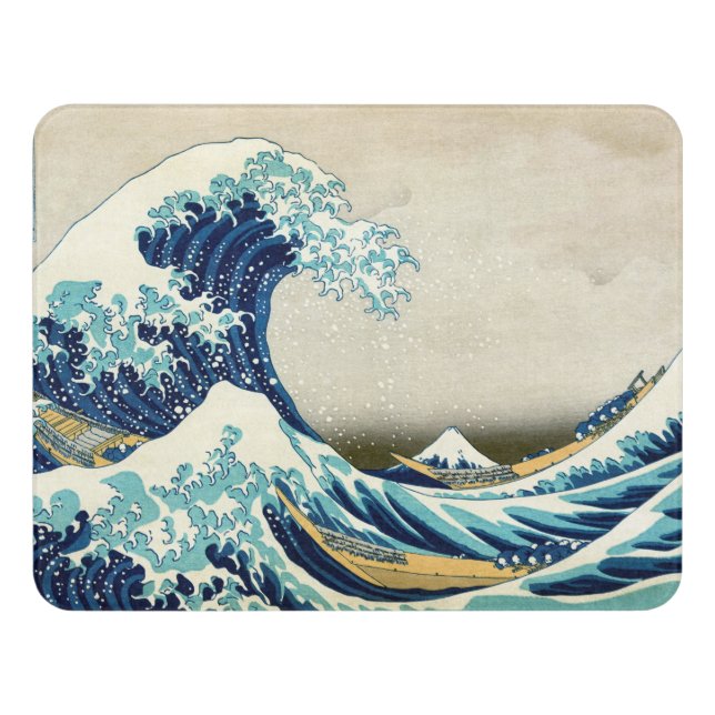 Katsushika Hokusai - The Great Wave off Kanagawa Door Sign (Contemporary Front)