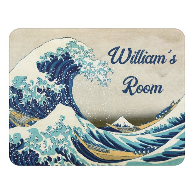 Katsushika Hokusai - The Great Wave off Kanagawa Door Sign (Contemporary Front)