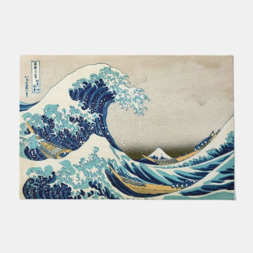 Katsushika Hokusai _ The Great Wave off Kanagawa Doormat