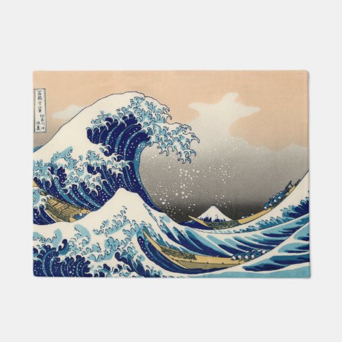 KATSUSHIKA HOKUSAI _ The great wave off Kanagawa Doormat