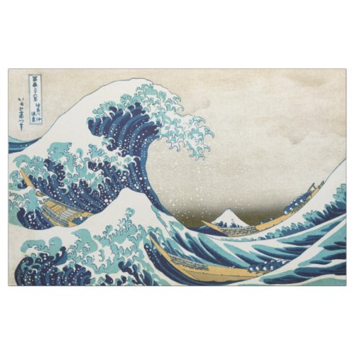 Katsushika Hokusai _ The Great Wave off Kanagawa Fabric
