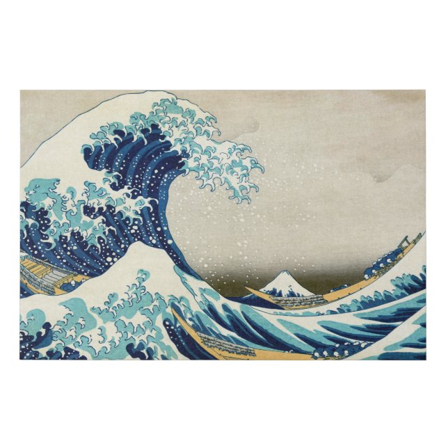 Katsushika Hokusai - The Great Wave off Kanagawa Faux Canvas Print (Front)