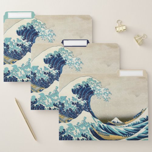 Katsushika Hokusai _ The Great Wave off Kanagawa File Folder