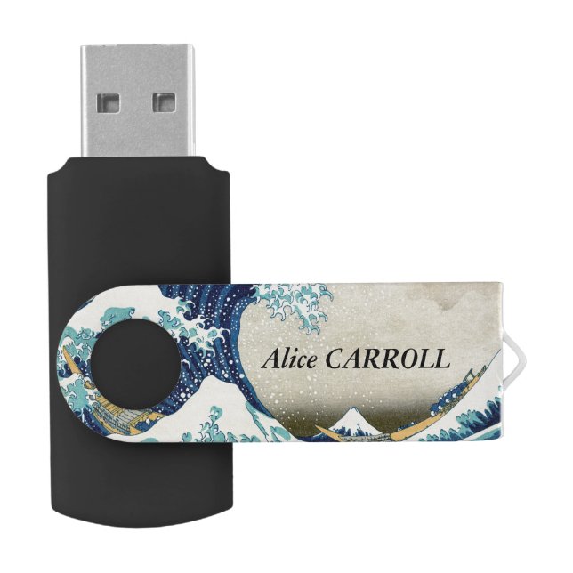 Katsushika Hokusai - The Great Wave off Kanagawa Flash Drive (Opened)