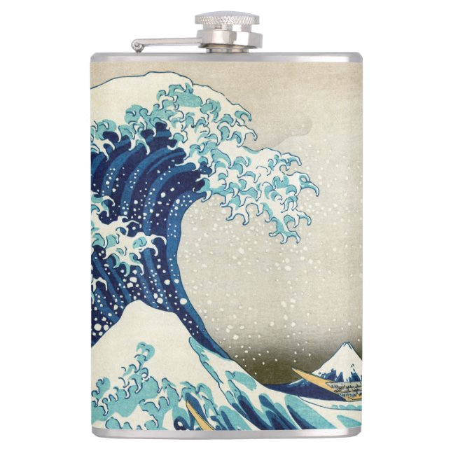 Katsushika Hokusai - The Great Wave off Kanagawa Flask (Front)