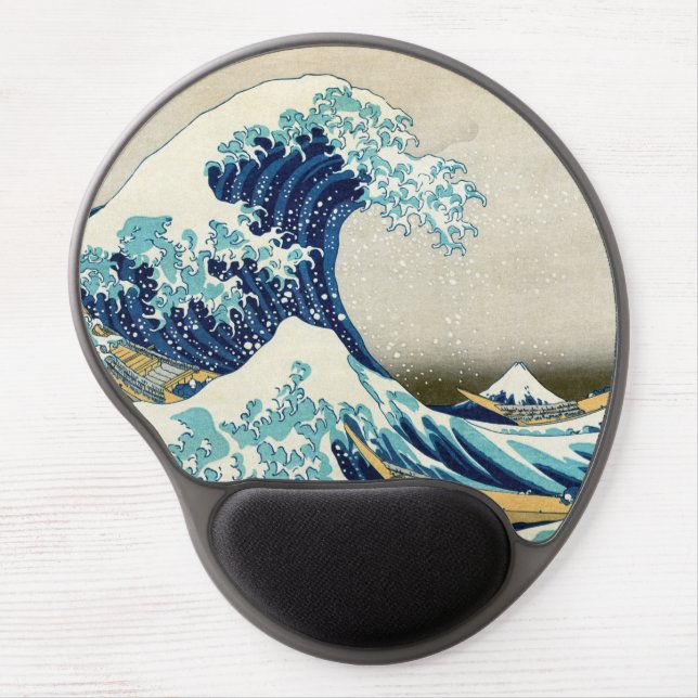 Katsushika Hokusai - The Great Wave off Kanagawa Gel Mouse Pad (Front)