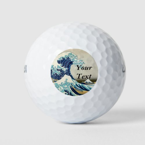 Katsushika Hokusai _ The Great Wave off Kanagawa Golf Balls