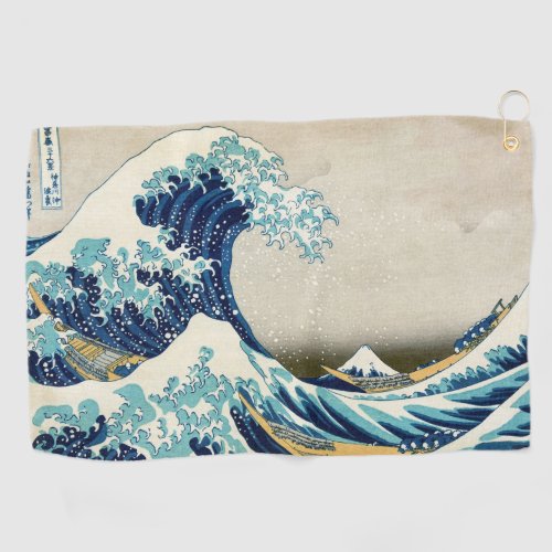 Katsushika Hokusai _ The Great Wave off Kanagawa Golf Towel