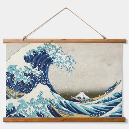 Katsushika Hokusai _ The Great Wave off Kanagawa Hanging Tapestry