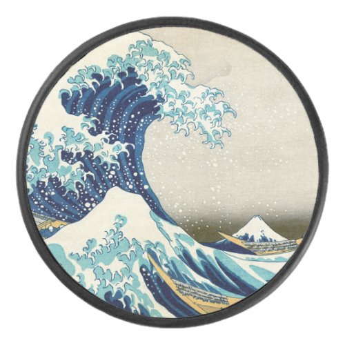 Katsushika Hokusai _ The Great Wave off Kanagawa Hockey Puck