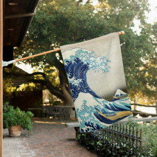 Katsushika Hokusai - The Great Wave off Kanagawa House Flag
