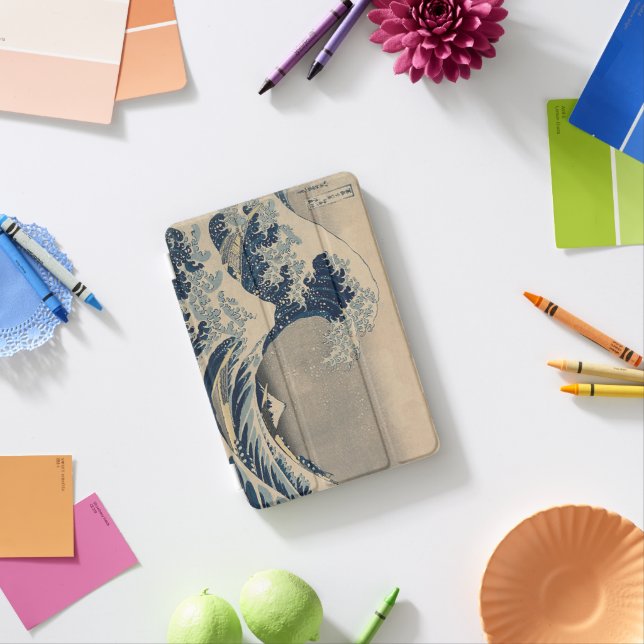 Katsushika Hokusai The Great Wave off Kanagawa  iPad Mini Cover (In Situ)