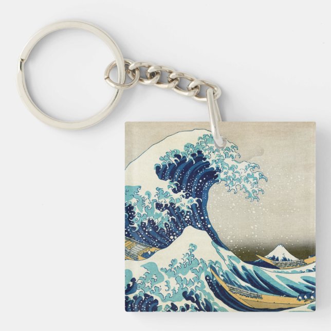 Katsushika Hokusai - The Great Wave off Kanagawa Keychain (Front)