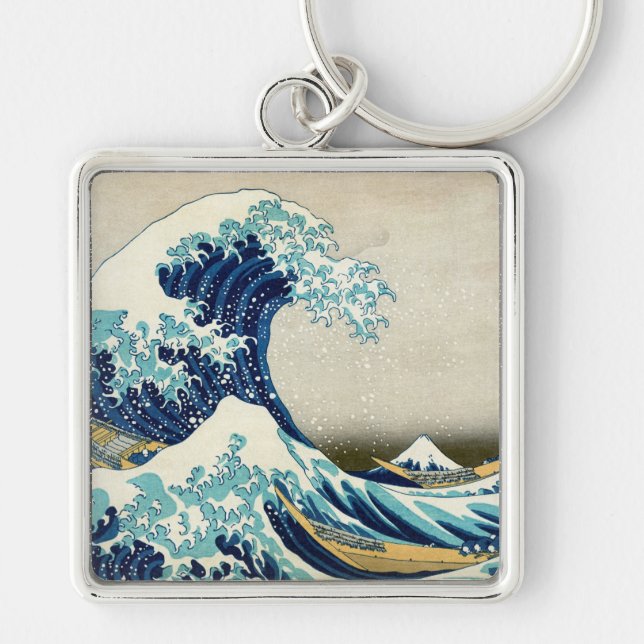 Katsushika Hokusai - The Great Wave off Kanagawa Keychain (Front)