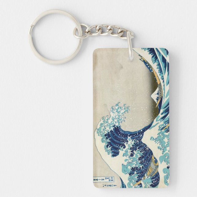 Katsushika Hokusai - The Great Wave off Kanagawa Keychain (Front)