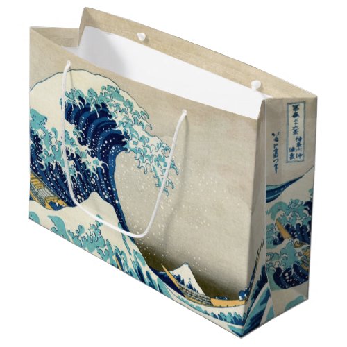 Katsushika Hokusai _ The Great Wave off Kanagawa Large Gift Bag