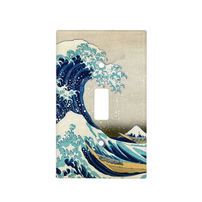 Katsushika Hokusai - The Great Wave off Kanagawa Light Switch Cover (Front)