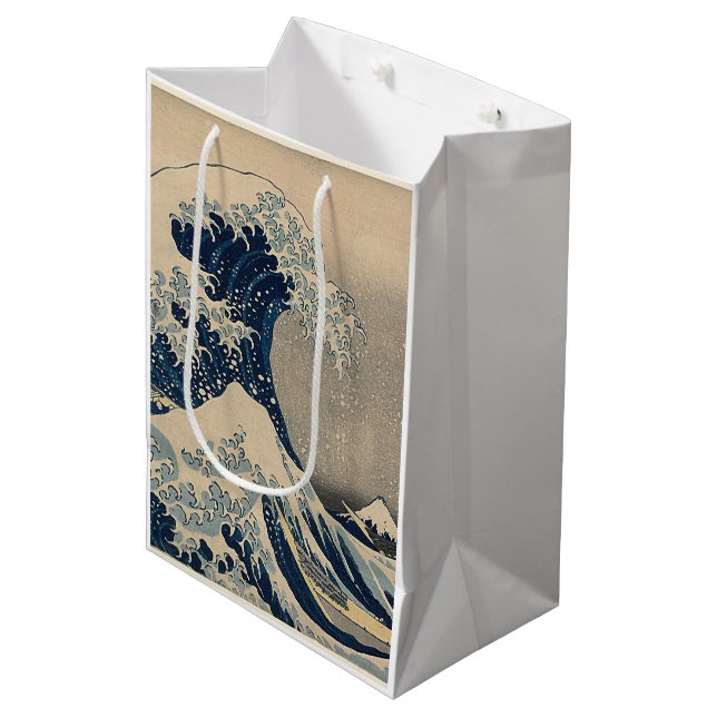 Katsushika Hokusai. The Great Wave off Kanagawa   Medium Gift Bag (Front Angled)