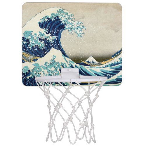 Katsushika Hokusai _ The Great Wave off Kanagawa Mini Basketball Hoop