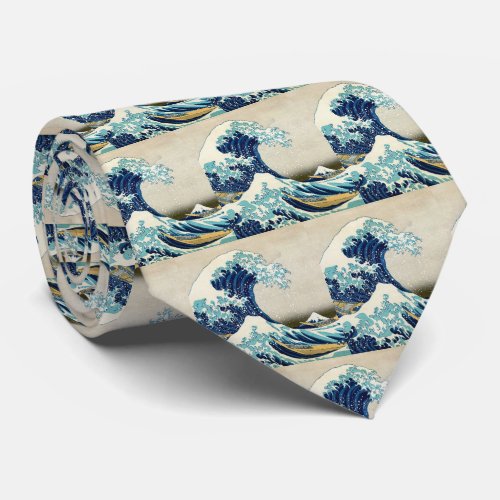 Katsushika Hokusai _ The Great Wave off Kanagawa Neck Tie