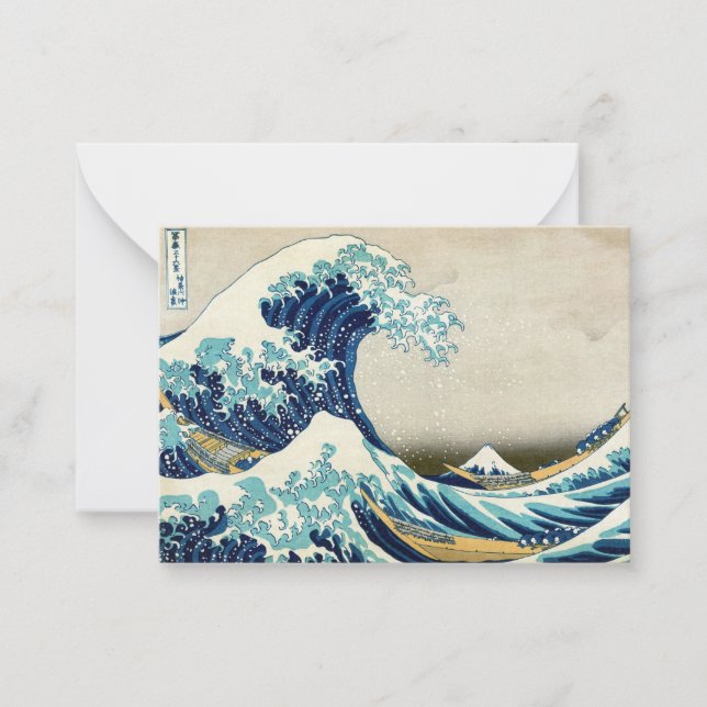 Katsushika Hokusai - The Great Wave off Kanagawa Note Card (Front)