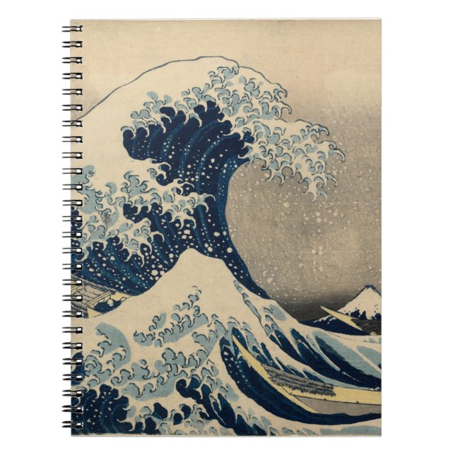 Katsushika Hokusai. The Great Wave off Kanagawa   Notebook (Front)