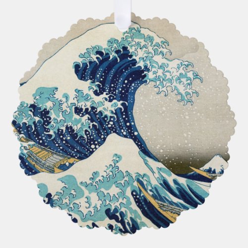 Katsushika Hokusai _ The Great Wave off Kanagawa Ornament Card
