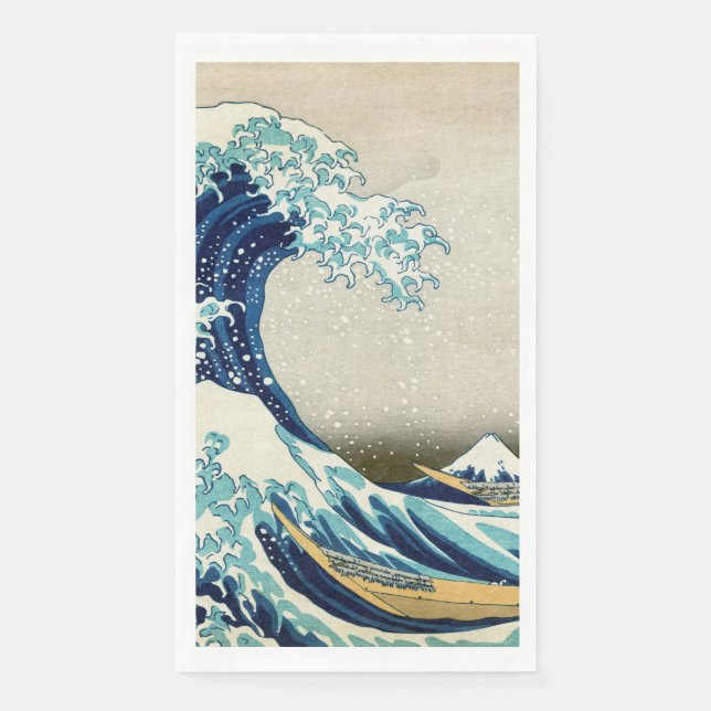 Katsushika Hokusai - The Great Wave off Kanagawa Paper Guest Towels (Front)