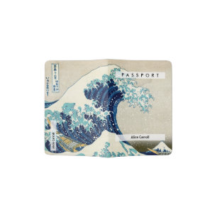 Katsushika Hokusai - The Great Wave off Kanagawa Passport Holder
