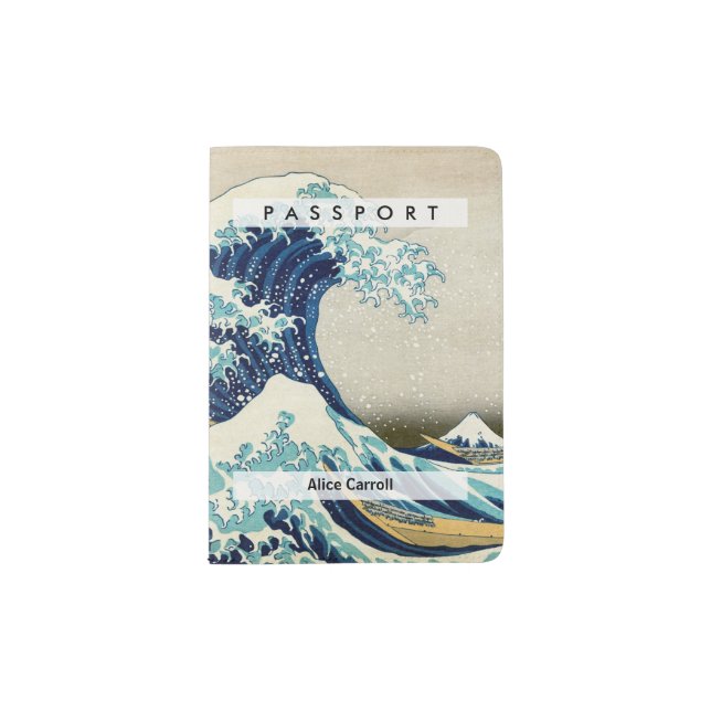 Katsushika Hokusai - The Great Wave off Kanagawa Passport Holder (Front)