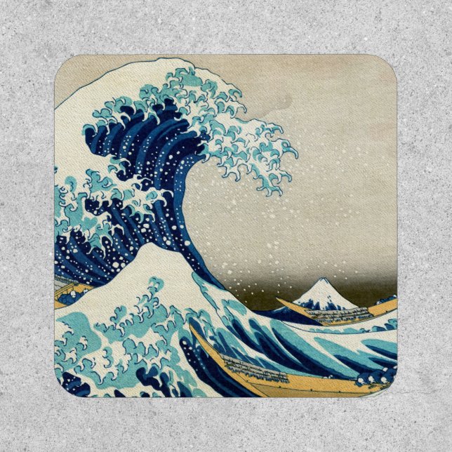 Katsushika Hokusai - The Great Wave off Kanagawa Patch (Front)