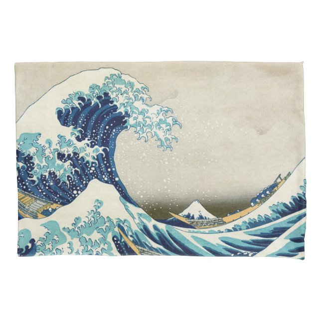 Katsushika Hokusai - The Great Wave off Kanagawa Pillow Case (Front)