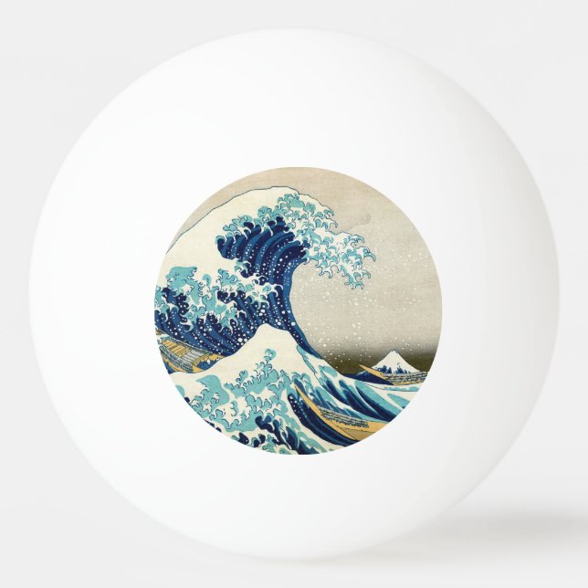 Katsushika Hokusai - The Great Wave off Kanagawa Ping Pong Ball (Front)