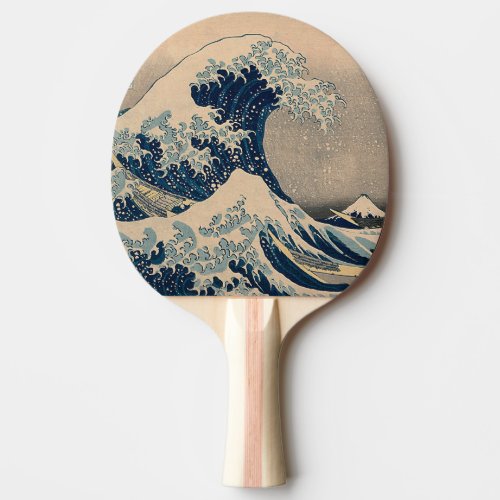 Katsushika Hokusai The Great Wave off Kanagawa   Ping Pong Paddle