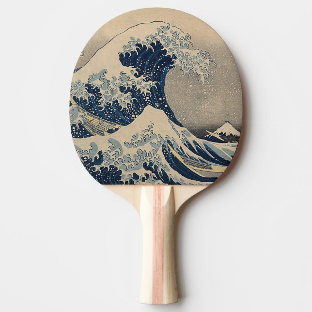 Katsushika Hokusai. The Great Wave off Kanagawa   Ping Pong Paddle (Front)