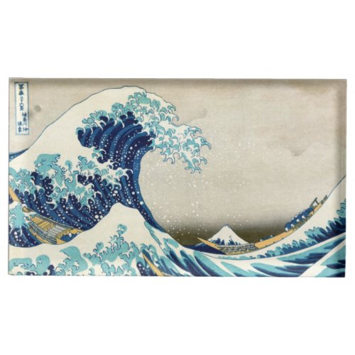 Katsushika Hokusai _ The Great Wave off Kanagawa Place Card Holder