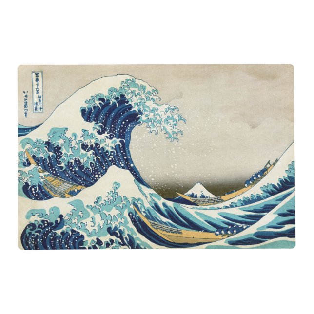 Katsushika Hokusai - The Great Wave off Kanagawa Placemat (Front)