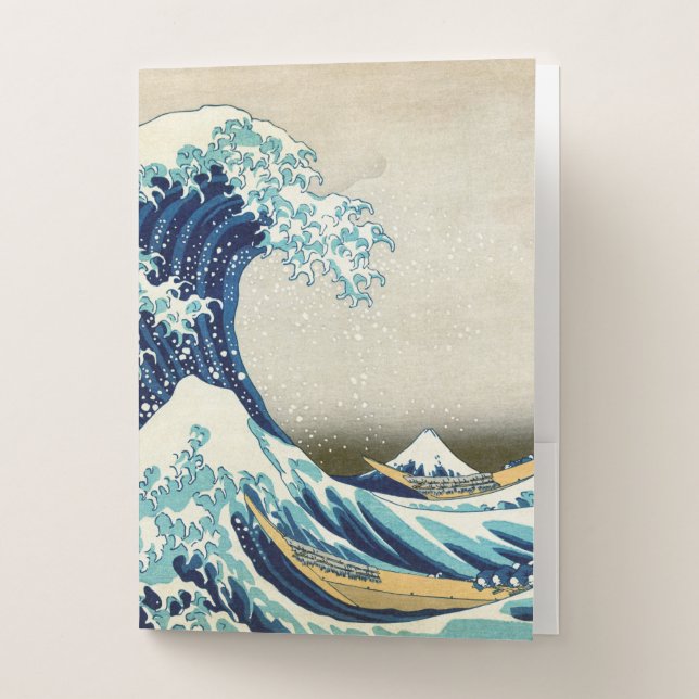 Katsushika Hokusai - The Great Wave off Kanagawa Pocket Folder (Front)