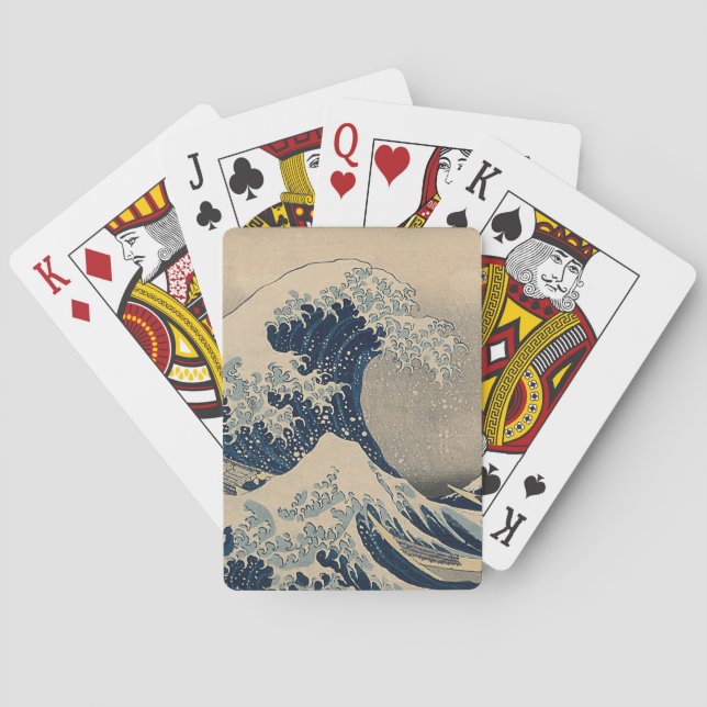 Katsushika Hokusai. The Great Wave off Kanagawa   Poker Cards (Back)