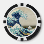 Katsushika Hokusai - The Great Wave off Kanagawa Poker Chips