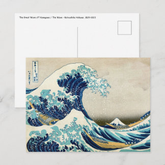 Katsushika Hokusai - The Great Wave off Kanagawa Postcard