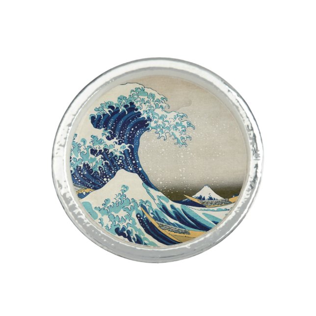 Katsushika Hokusai - The Great Wave off Kanagawa Ring (Front)