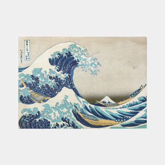Katsushika Hokusai - The Great Wave off Kanagawa Rug (Front)