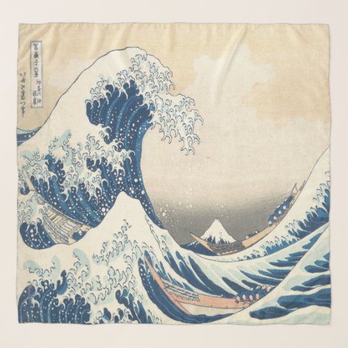 Katsushika Hokusai The Great Wave off Kanagawa Scarf