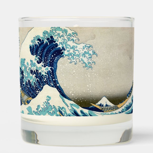 Katsushika Hokusai - The Great Wave off Kanagawa Scented Candle (Front)