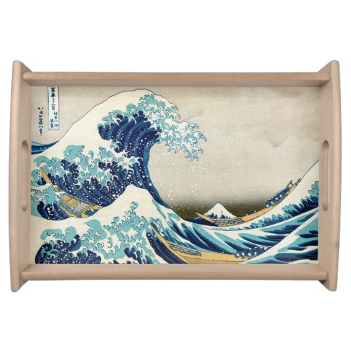 Katsushika Hokusai _ The Great Wave off Kanagawa Serving Tray